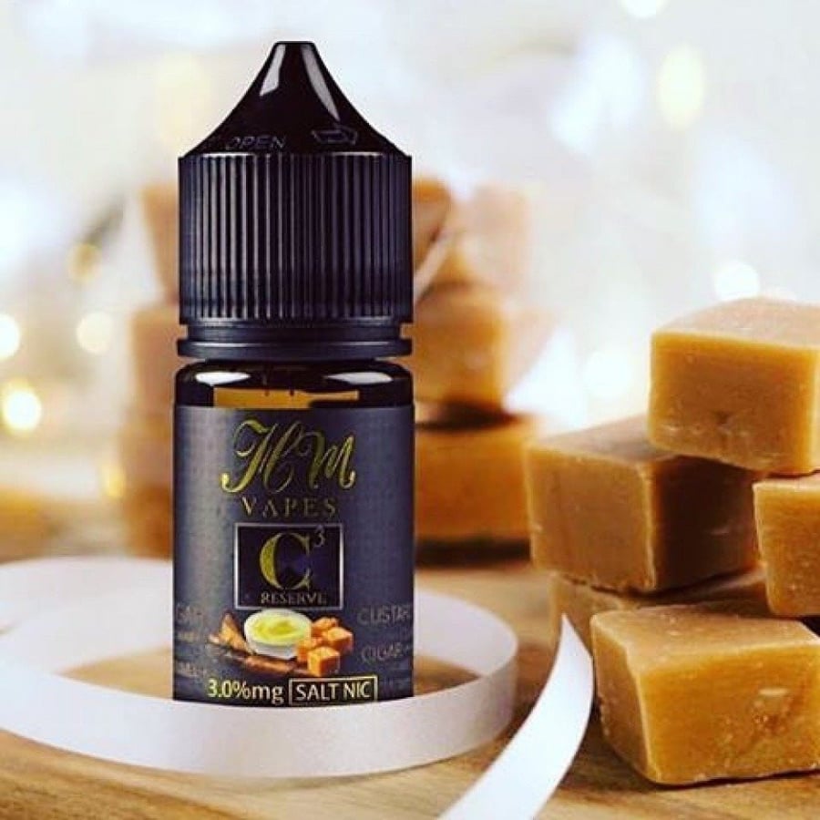 نكهة سولت اتش ام فيبس C3 توباكو وكريمة بنكهة الكراميل ريسيرف HM VAPES C3 RESERVE Salt
