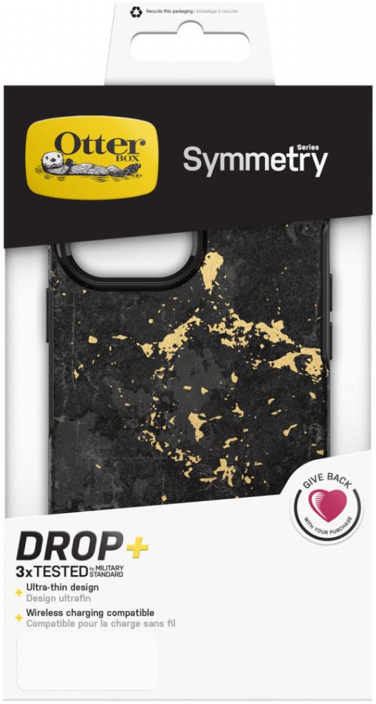 غلاف حمايه  Symmetry للايفون 13 - اسود مع ذهبي  - OTTERbox