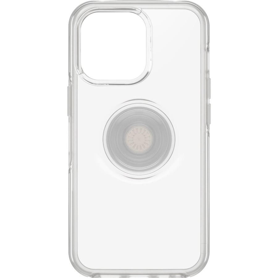 غلاف حمايه مع مسكه POP-SOCKET للايفون - شفاف - OTTERbox