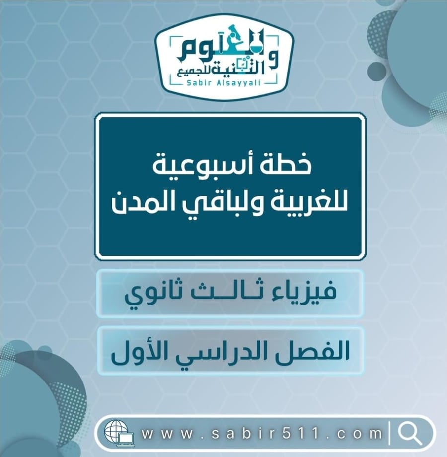 خطة اسبوعية
