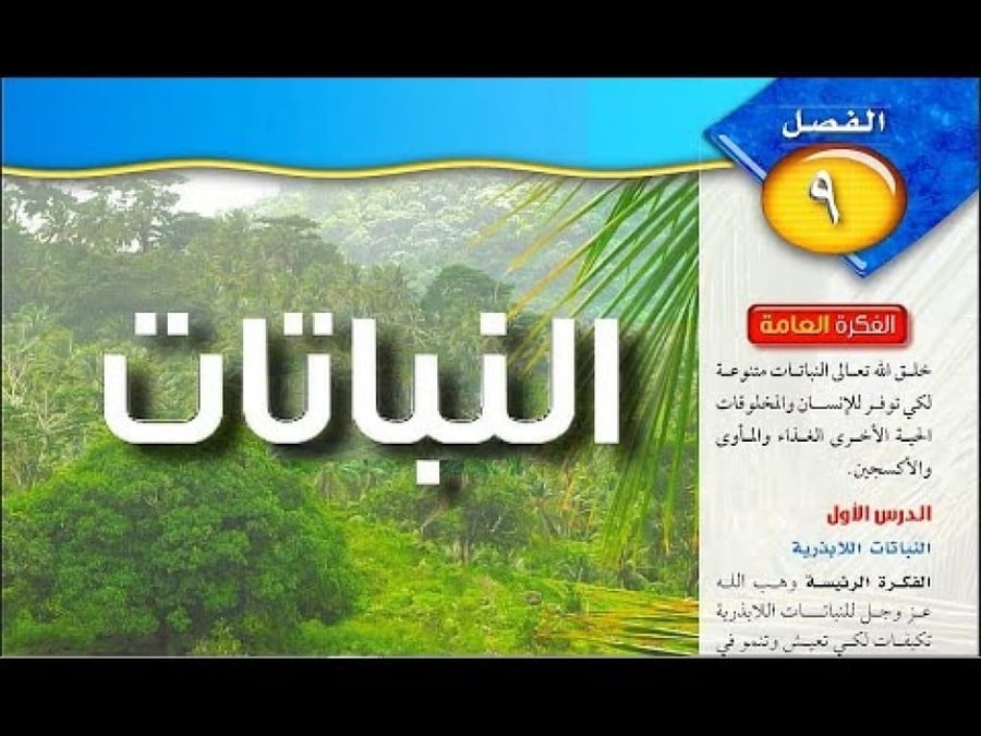 مراجعة الفصل التاسع النباتات علوم 2م الفصل الدراسي الثالث