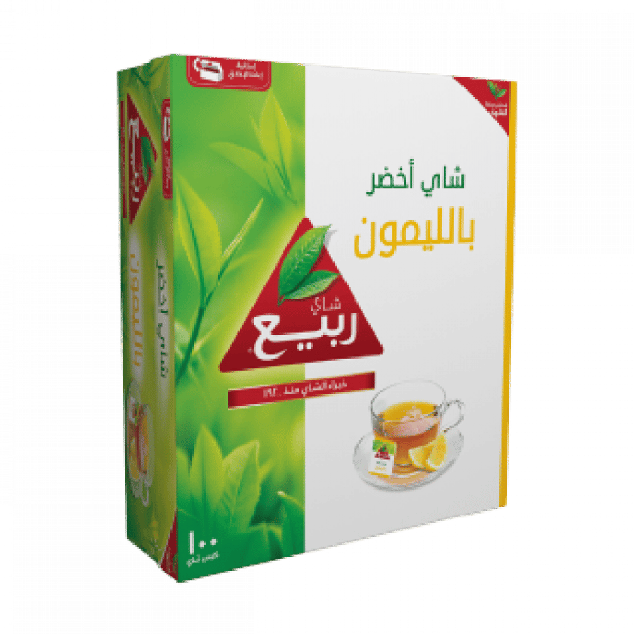 ربيع شاي أخضر بالليمون 100 خيط