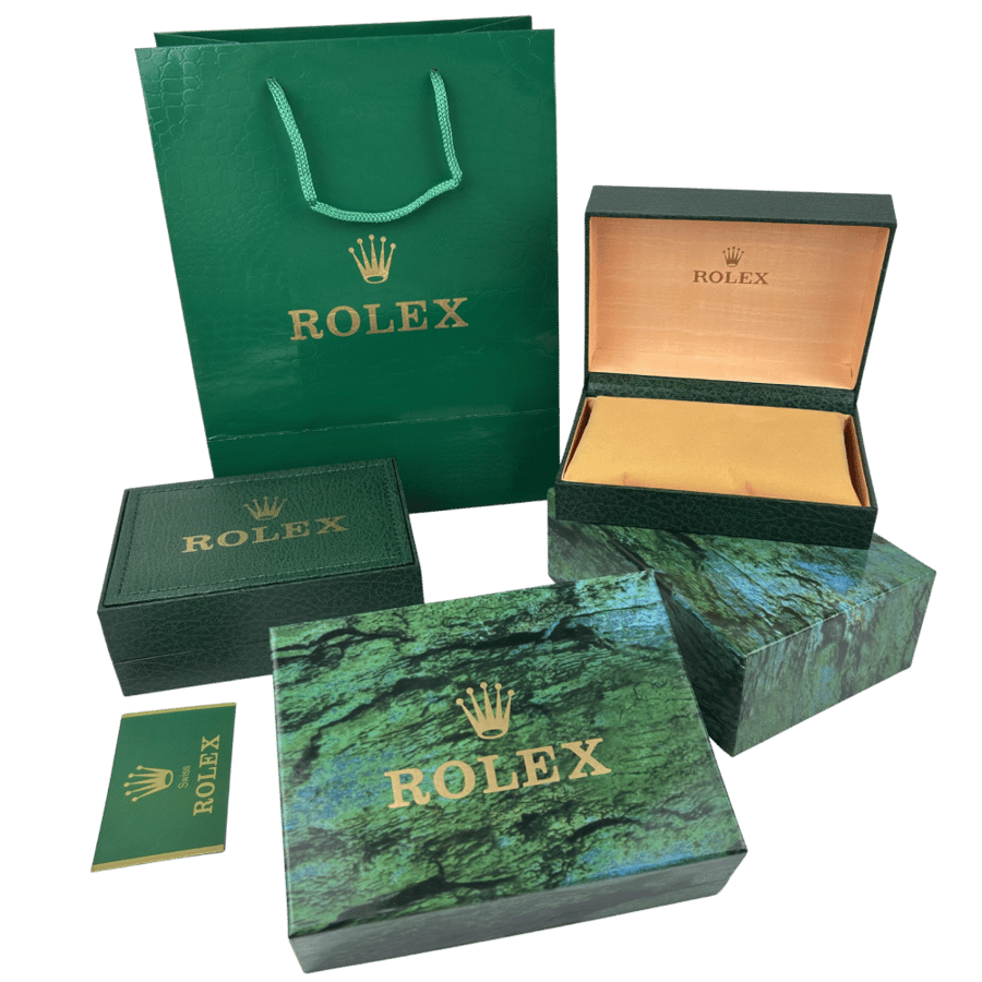 Men's Rolex watch, stainless steel, dark gray
