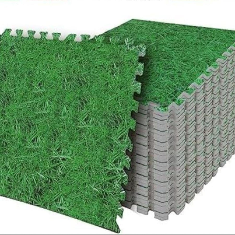 Foam flooring 100*100 green color 2 centimeters thickness