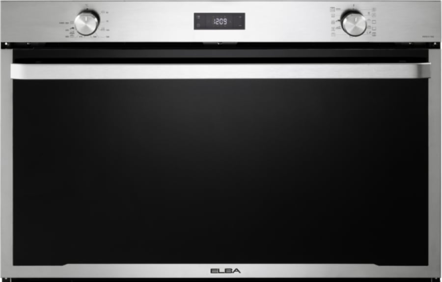 Built-in electric oven Italian 90 cm 11 functions stainless steel and black Alba