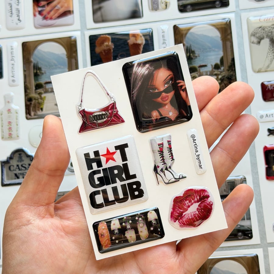 Hot girl -  ستيكرات 3d