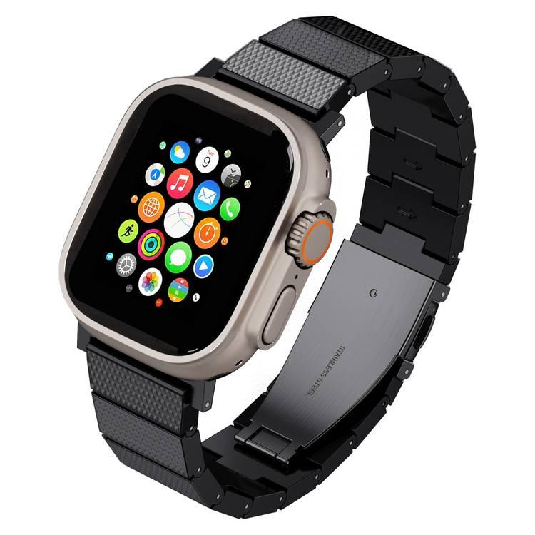 سوار ساعة أبل من الراتنج49ملم أسود ليفلو فيوجن Levelo Fusion Resin Strap For Apple Watch