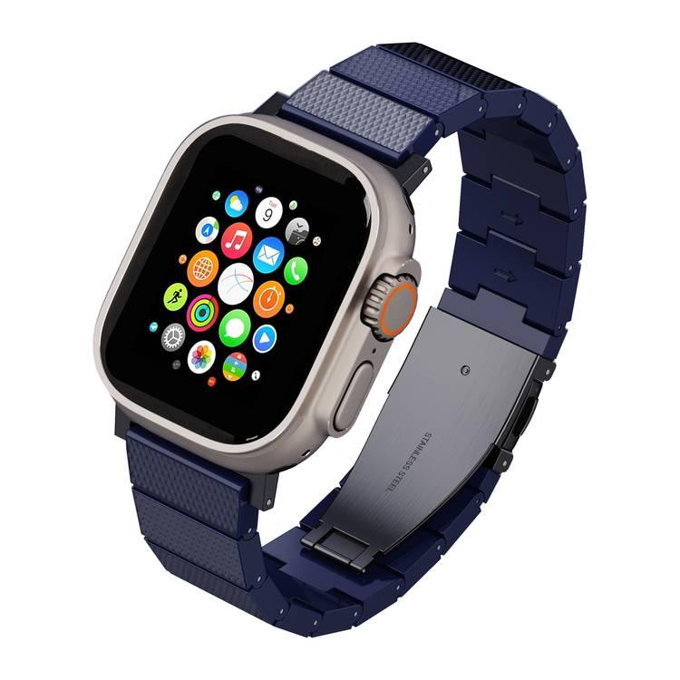 سوار ساعة آبل من الراتنج 49ملم أزرق ليفلو فيوجن Levelo Fusion Resin Strap For Apple Watch