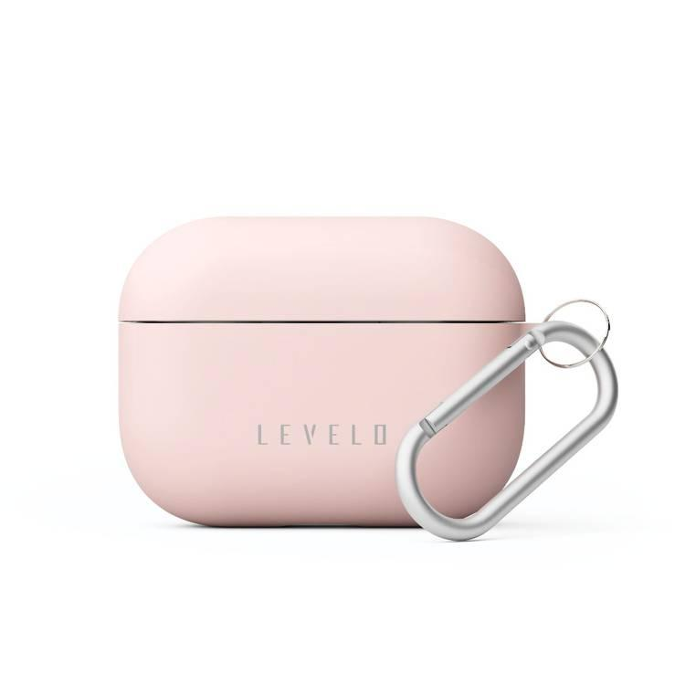 كفر سماعات ايربودز برو 2 - لون وردي - ليفيلو Levelo Gorra Silicone Airpods Pro 2 Case
