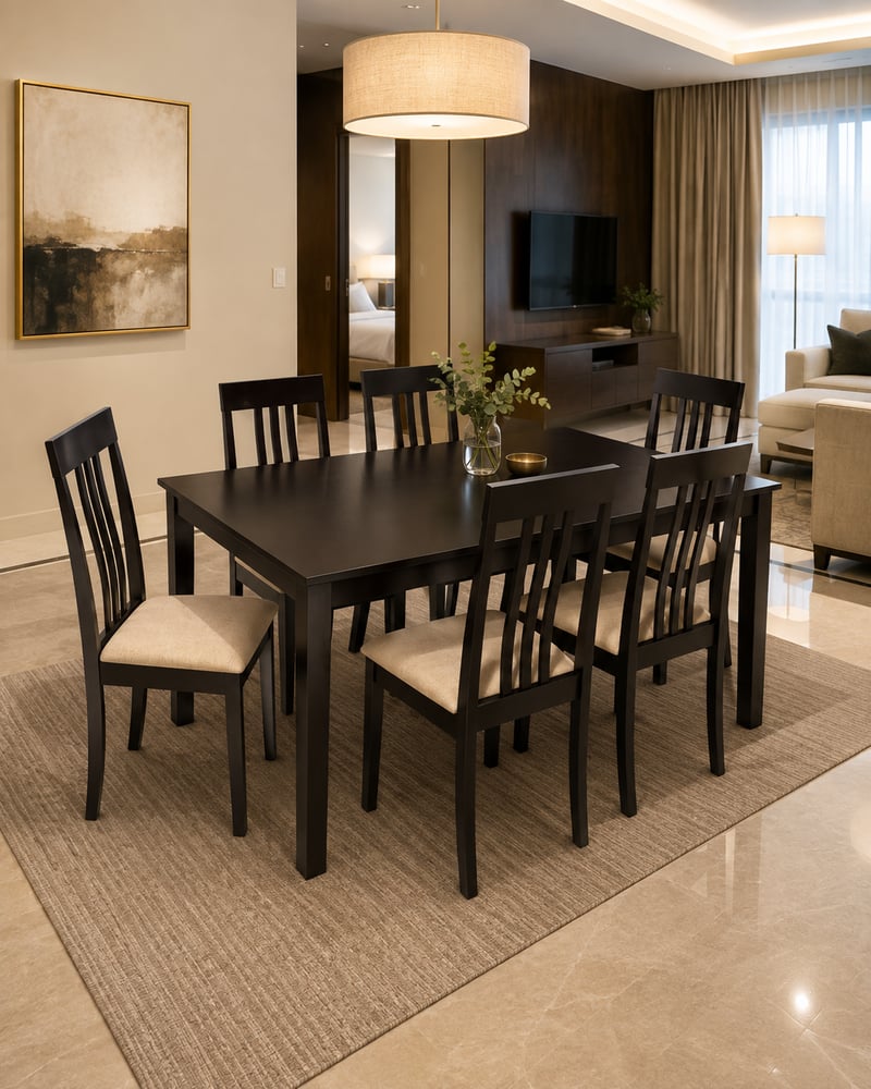 6 person dining table