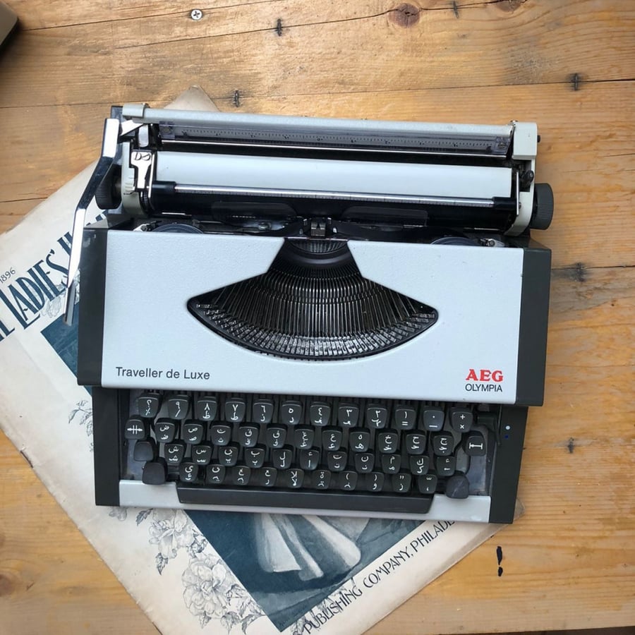 Arabic olympia typewriter  AEG