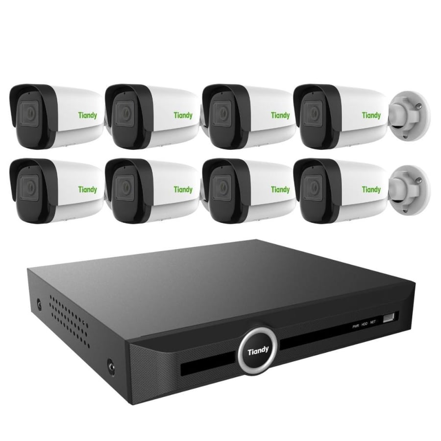 8 network cameras 5 Megapixel IP - installation included