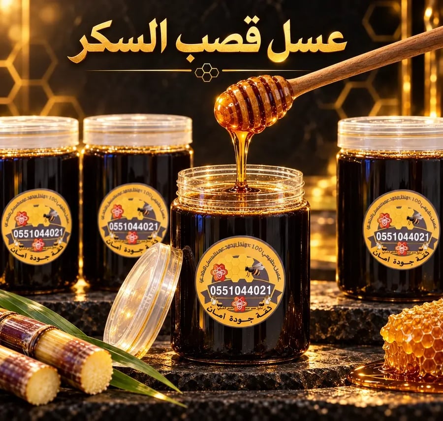 عسل قصب السكر (نصف كيلو)
