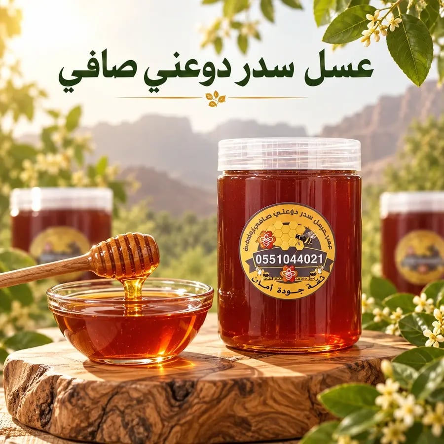عسل سدر دوعني صافي 100٪ (1 كيلو)