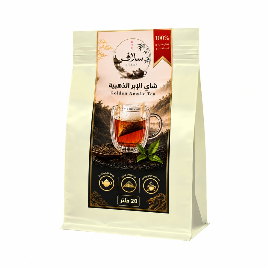 شاي صيني الإبر الذهبية الأسود 50 جرام