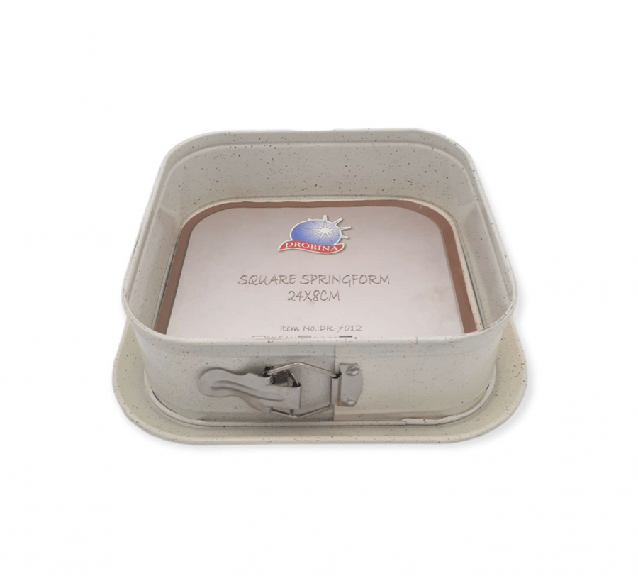 قالب كيك مربع بقفل 24سم دروبينا CREAM