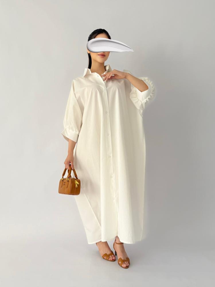 Off-white shirt dress