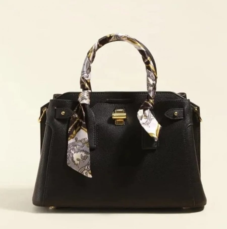 An elegant womens handbag made of genuine leather