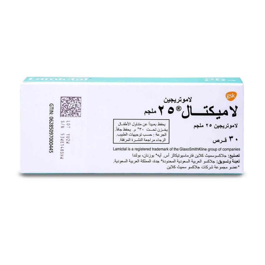 لاميكتال 25 ملجم قابل للذوبان 30 قرص