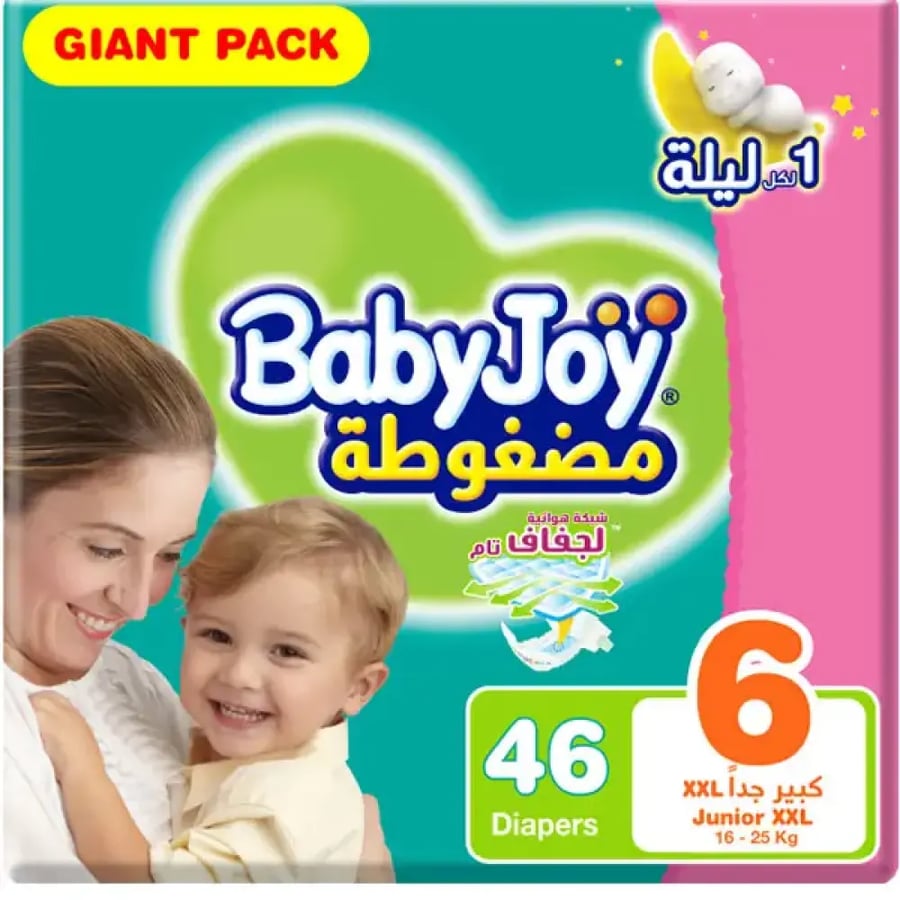 بيبي جوي حفاضات (6) كبير 46 حفاضة