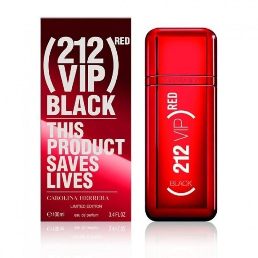 عطر كارولينا هيريرا 212 VIP بلاك رد الرجالي او دو بارفيوم 100مل
