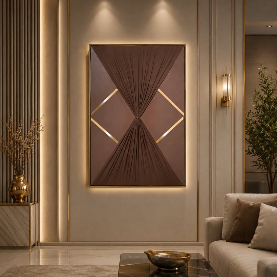 لوحة فنية مودرن مقاس 120 × 80 سم