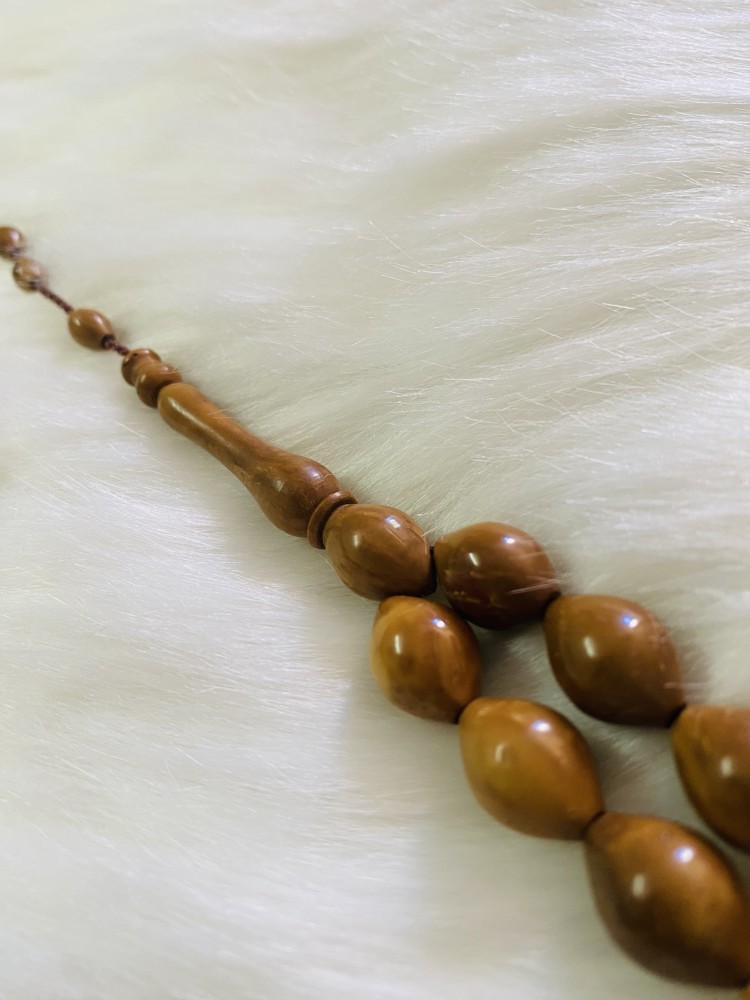 Wooden misbaha made of coconut wood