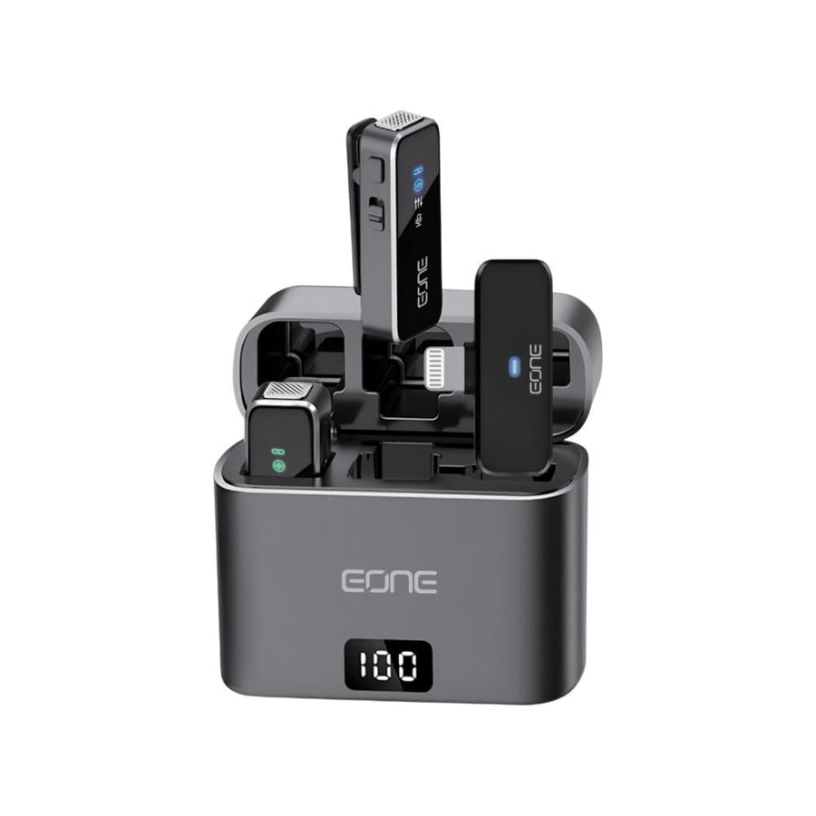 Wireless dual microphone for all devices with complete isolation feature from EONE