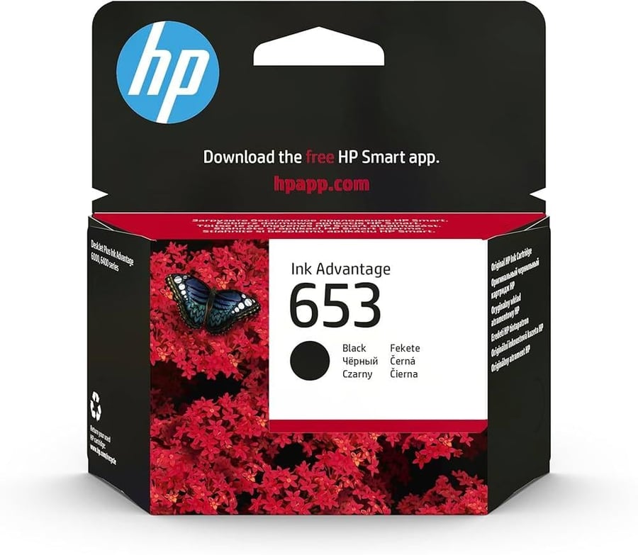 حبر اتش بي اسود HP INK Black 653