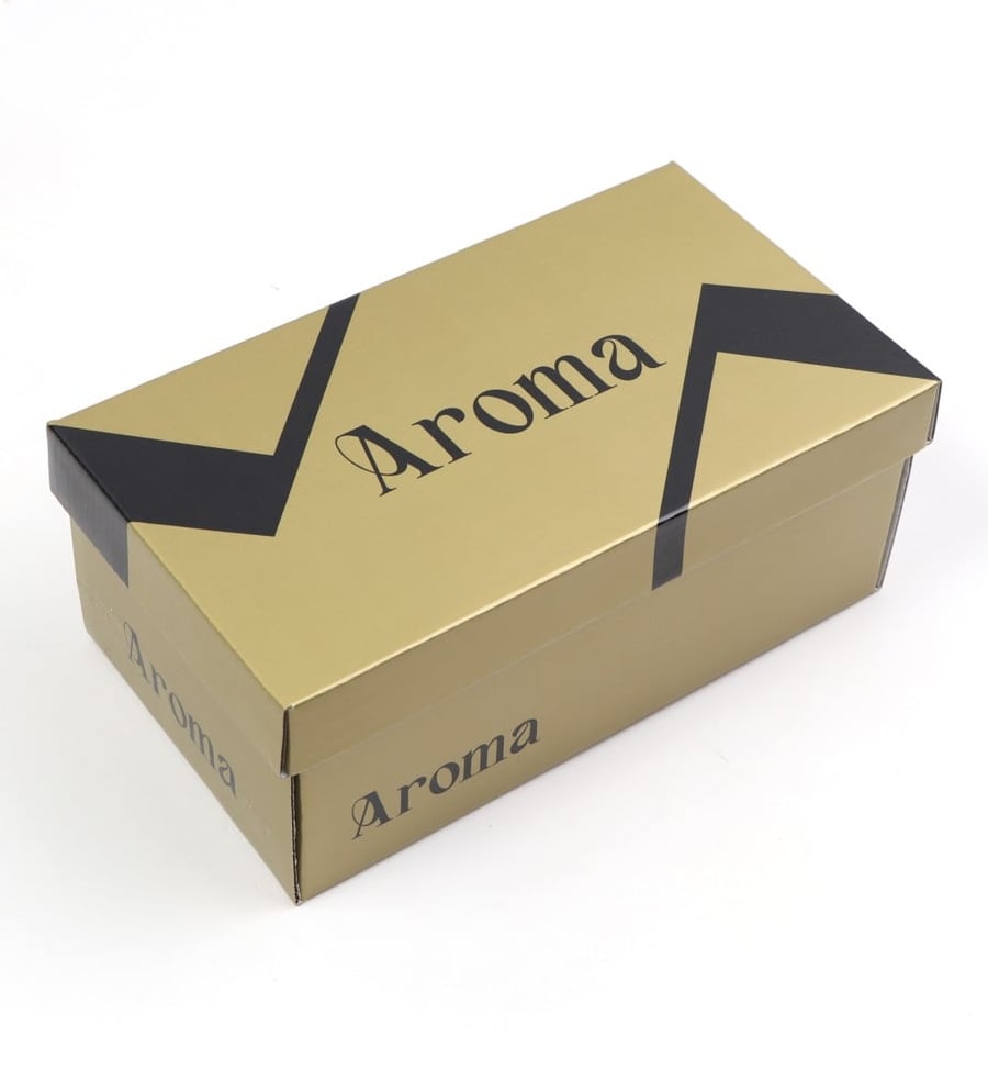 التصميم الأسود الكلاسيكي لحذاء اسود رسميAroma متوفر لدى شخصية الرجل