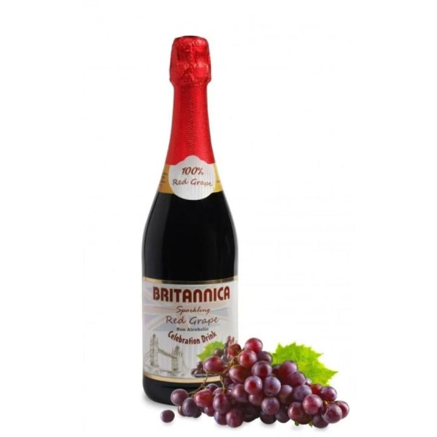 بريتانيكا مشروب العنب الاحمر الفوار خال من الكحول - 750 مل - Britannica Sparkling Red Grape Non Alcoholic Celebration Drink - 750ml -