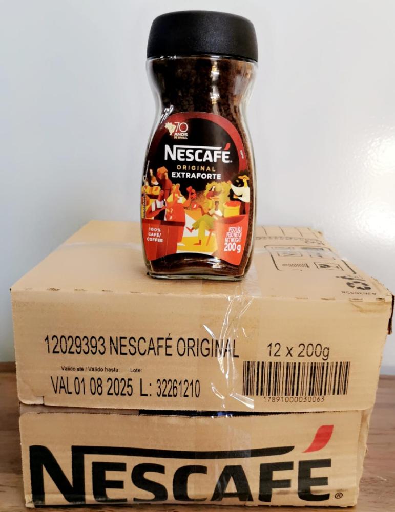 نسكافيه اورجنال قهوة سريعة التحضير 200جرام*12زجاجه Nescafe Original Instant Coffee 200g*12 Bottles