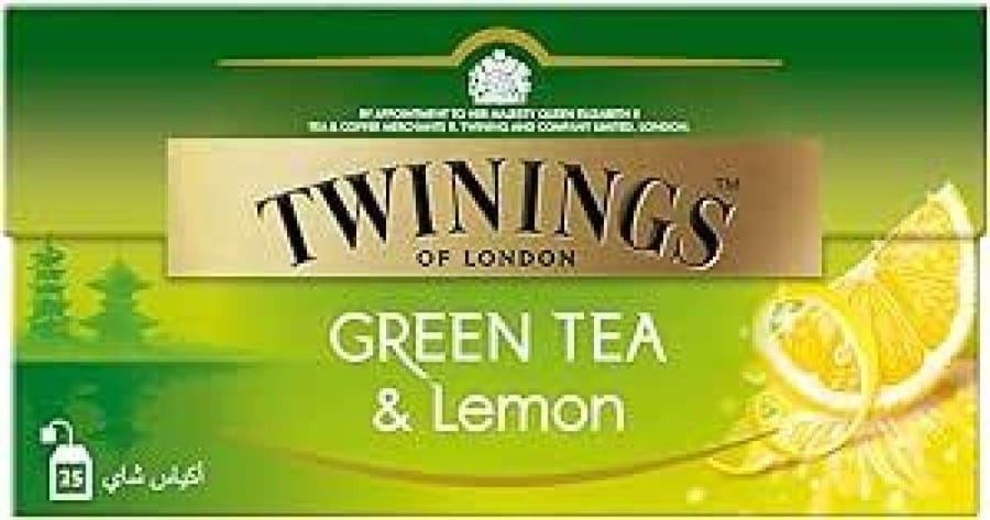 شاي توينجيز أخضر  انجليزي 100 ظرف  TWININGS GREEN TEA 25*1.5GRAM