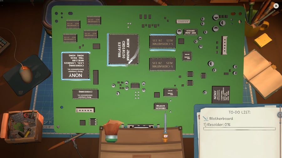 إدارة محل الصيانة في لعبة ريستوري ReStory ستيم PC