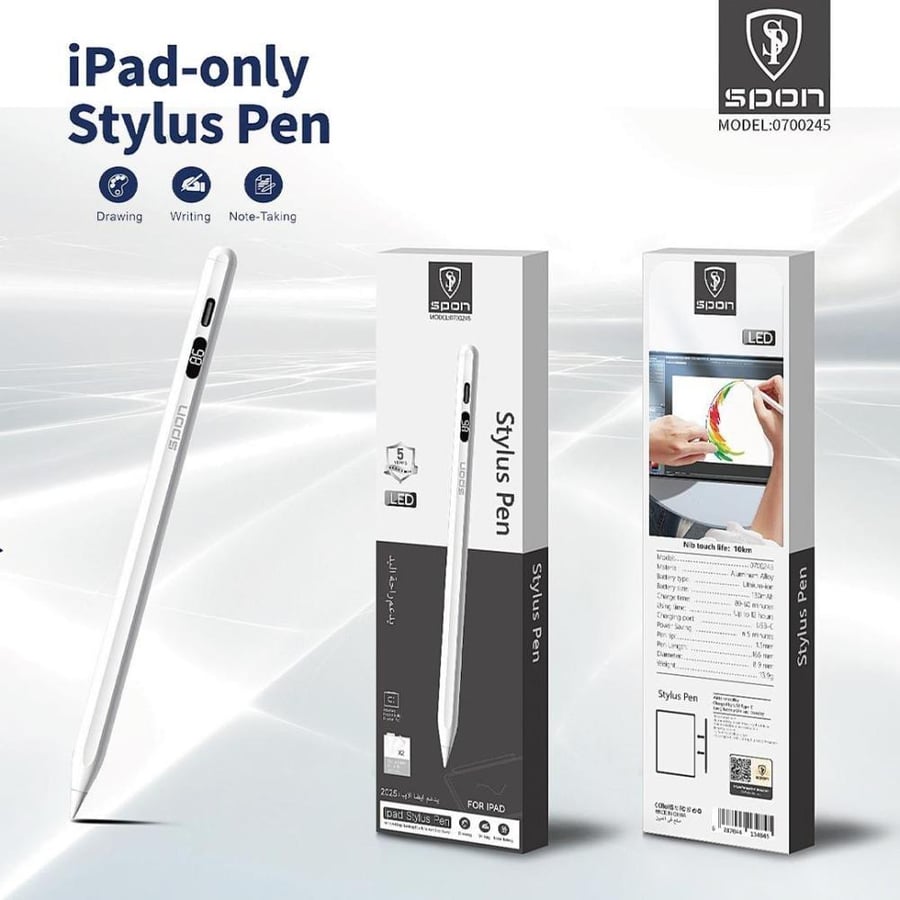 قلم ستایلس للايباد فقط مع شاشة - LED iPad only Stylus Pen سبون SPON موديل 0700245