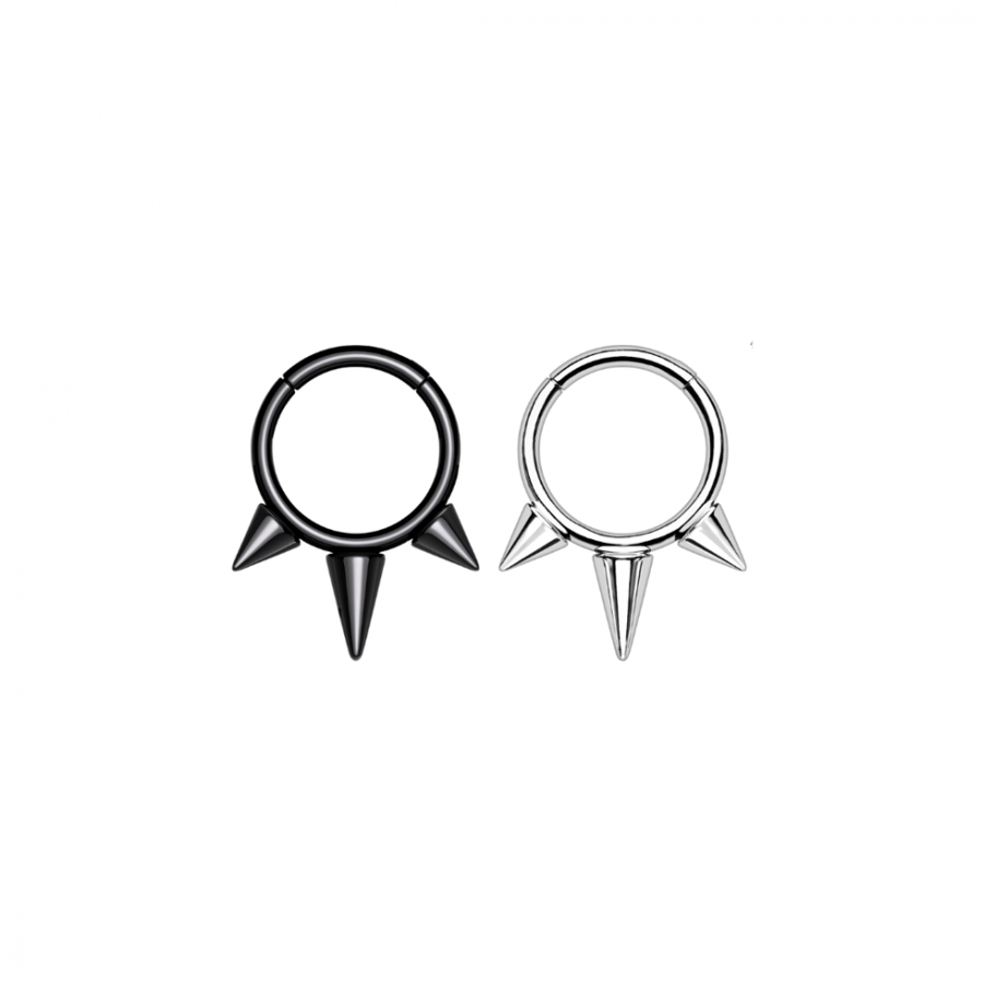 16g Titanium Spikes Hoop