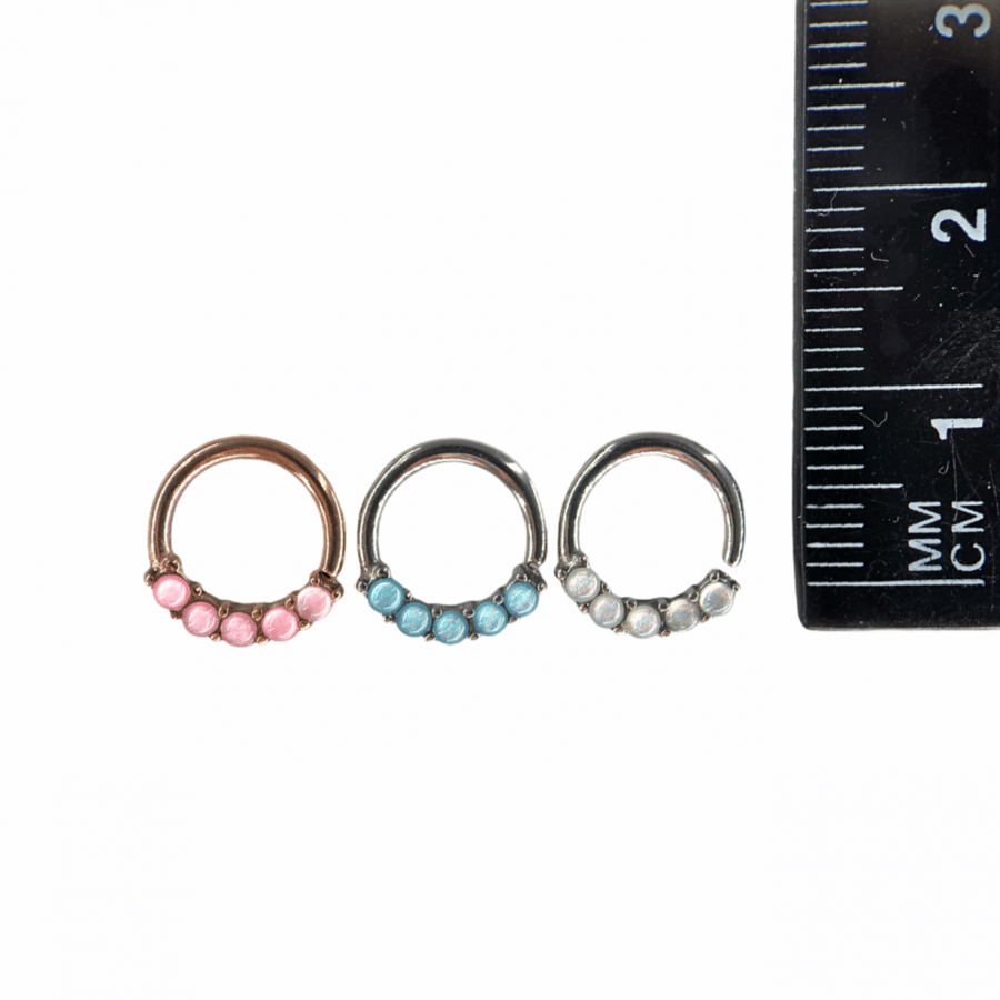 16g Crystal Set Hoop