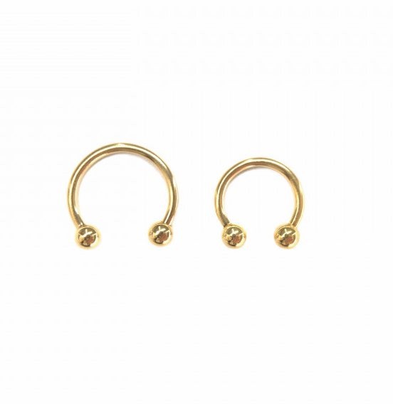 (Ball) 18g Gold Horseshoe
