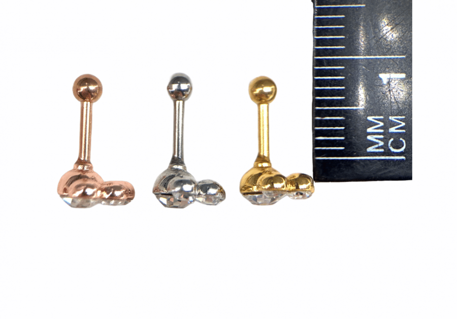 16g Paw Crystal Flat Back