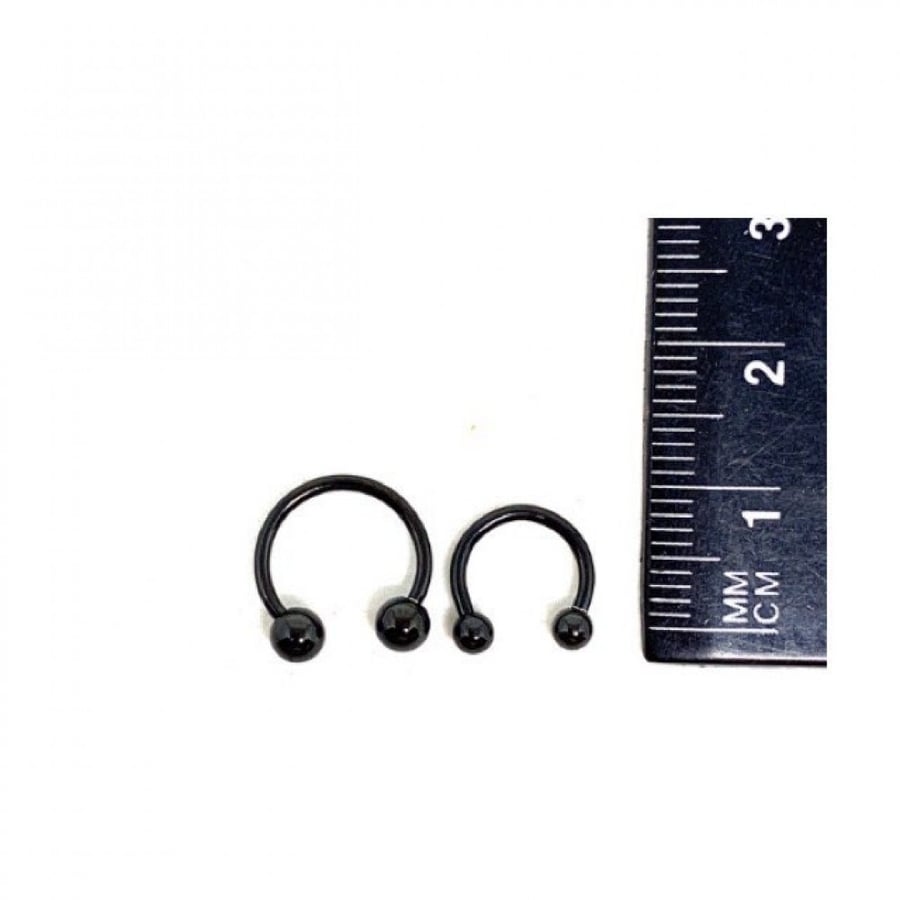 18g Black Horseshoe