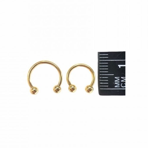 (Ball) 18g Gold Horseshoe