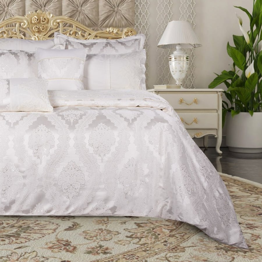 Double wedding tablecloth 8 pieces - Arcelia - Sugar