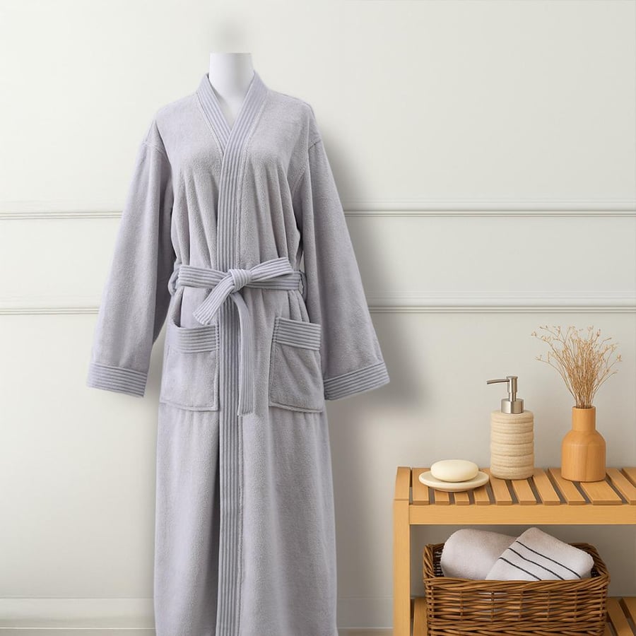 Bathrobe- Olian-Size XL-Gray
