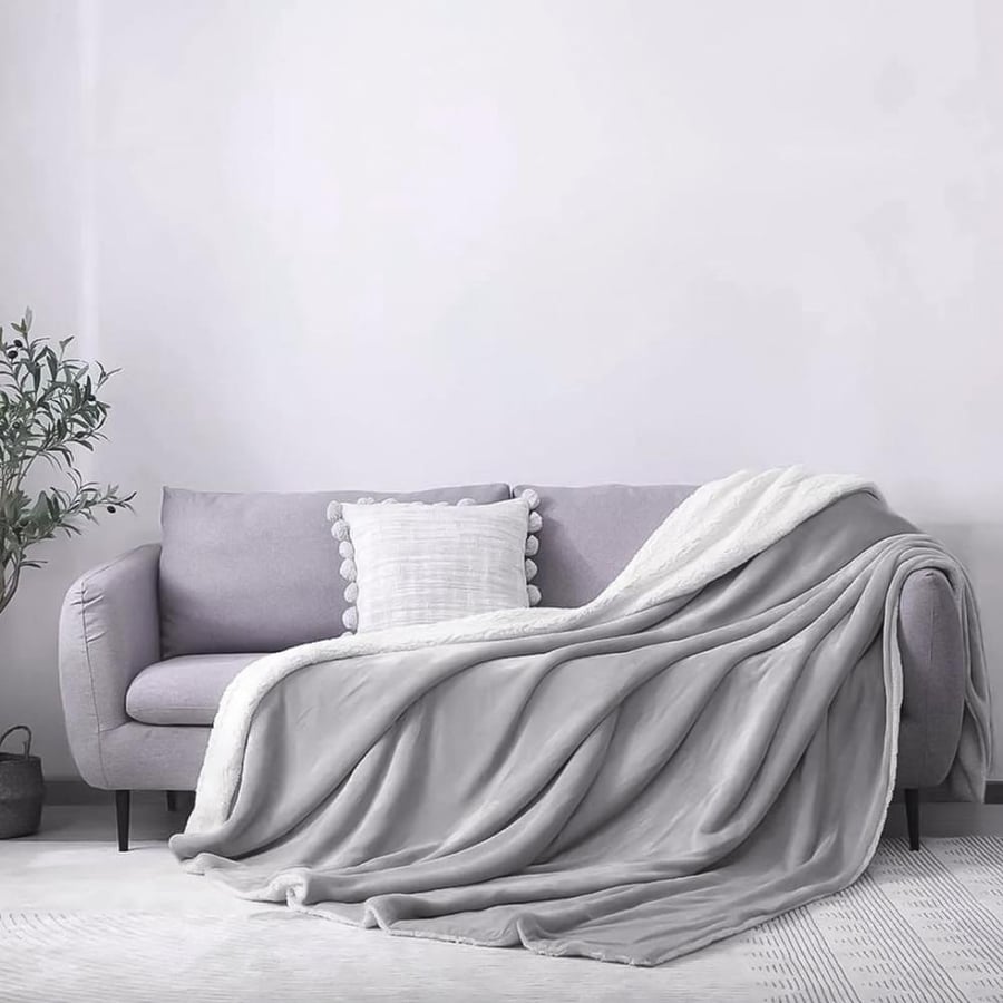 Ferin Velvet and Faux Fur Blanket 200 × 230 -