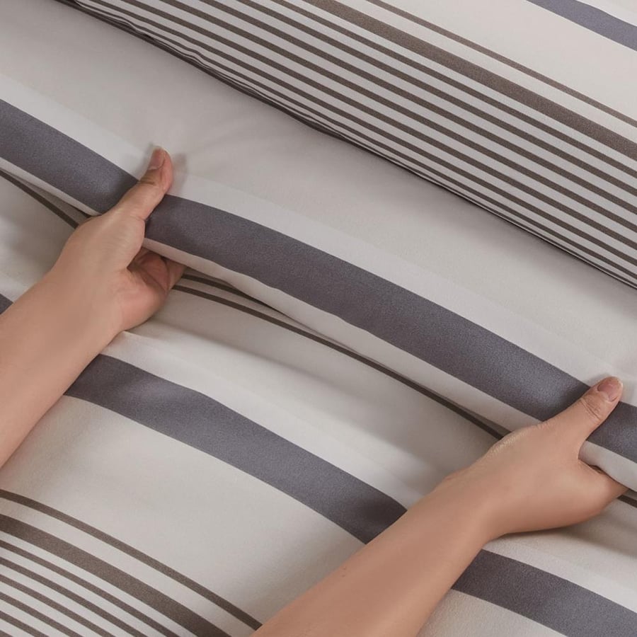 أفضل مفرش صيفي مفرد ونص 4 قطع ليتون - بيج فاتح غامق - مفارش ميلين
