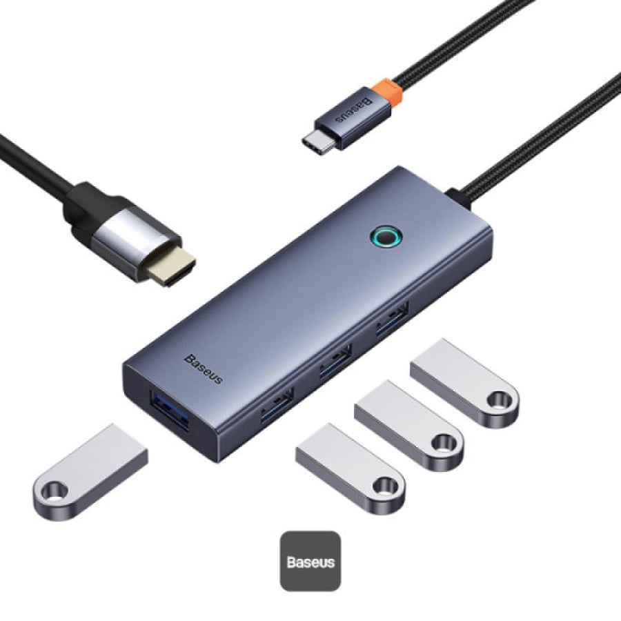 موزع Baseus AirJoy Series 5-Port: وسّع آفاق إنتاجيتك بضغطة واحدة