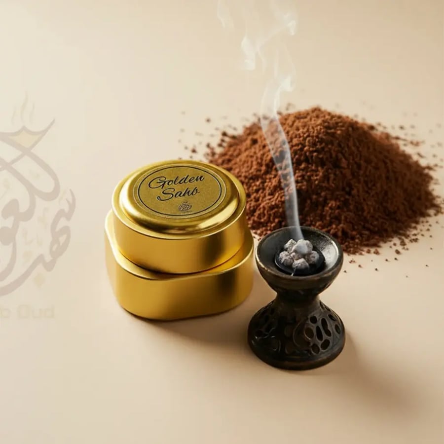 مبسوس من بودرة العود الطبيعي الفاخر مخلوط بدهن عود طبيعي