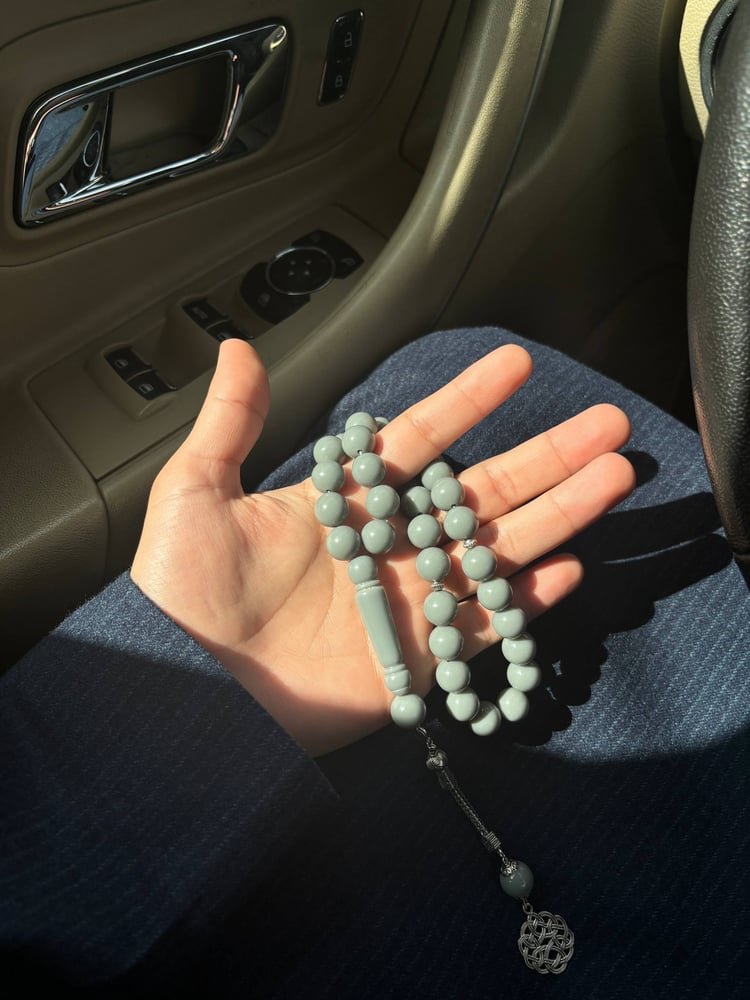 سبحة بكلايت رصاصي 12 مل