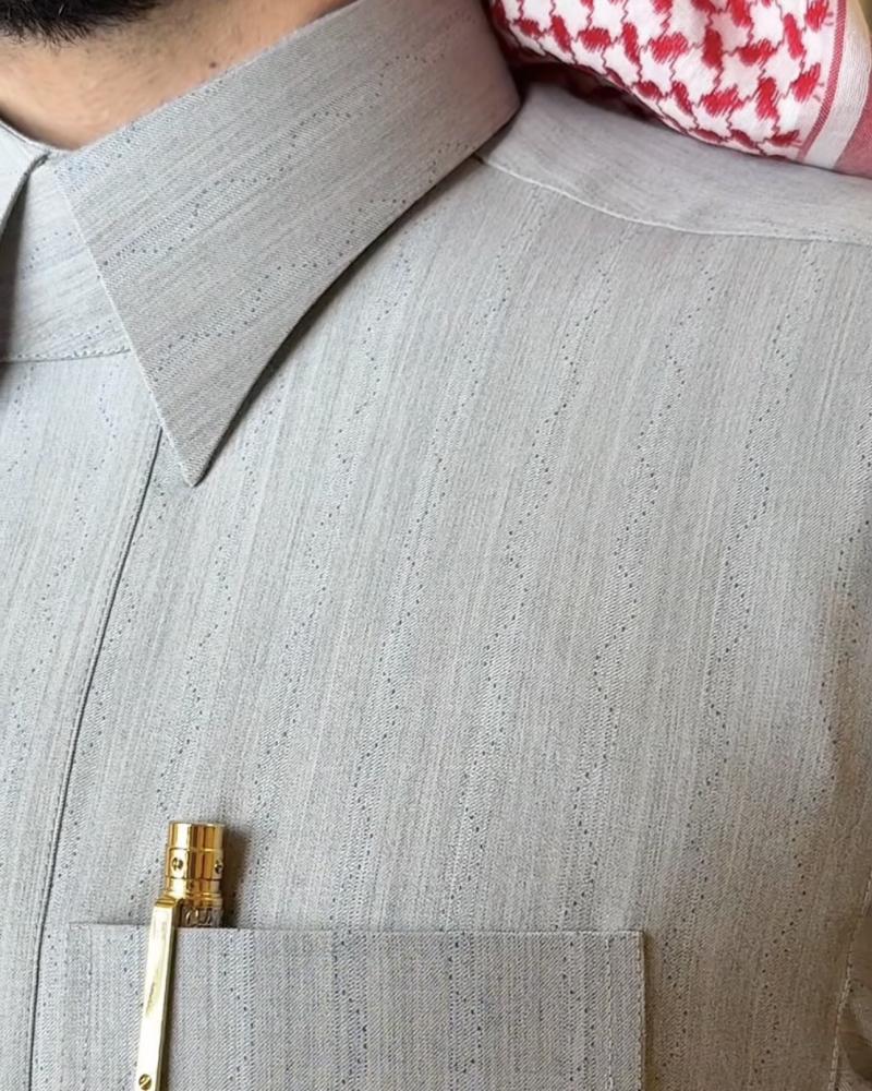 صوف مموج ( فضي )