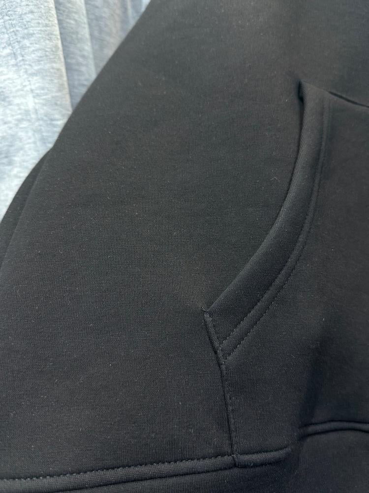 Black jacket and trousers – Qassim